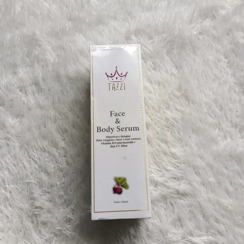 face & body serum tazzi perawatan badan dan muka original bpom 3