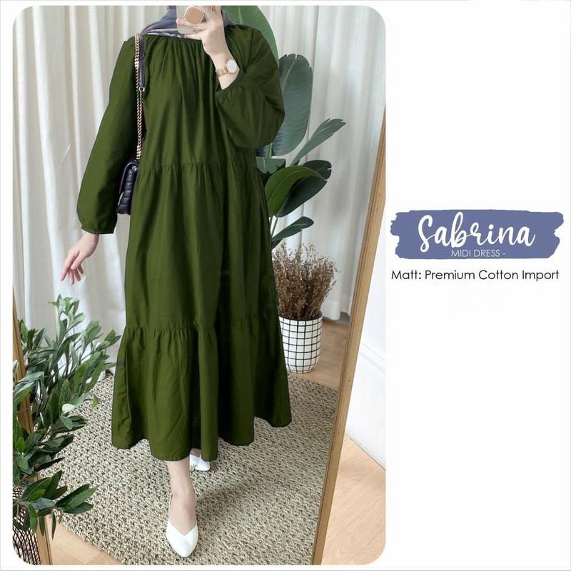 Sabrina Midi Dress  / Tunik Sabrina Atasan Wanita Polos 2