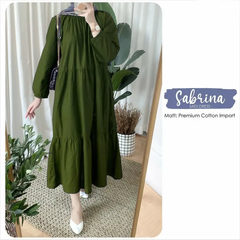 Sabrina Midi Dress  / Tunik Sabrina Atasan Wanita Polos 2