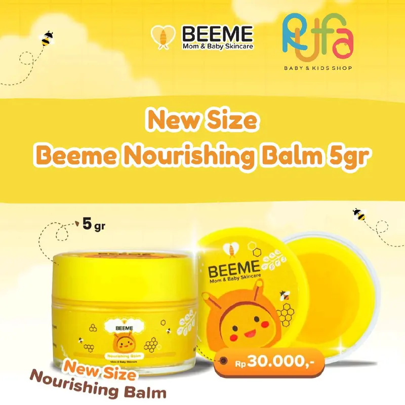 Beeme Nourishing Balm New Size 5gr | Cream bayi | Skincare ibu dan anak Untuk Ruam 2