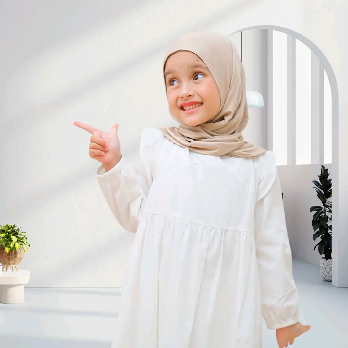 Hijab Segiempat Instan Anak