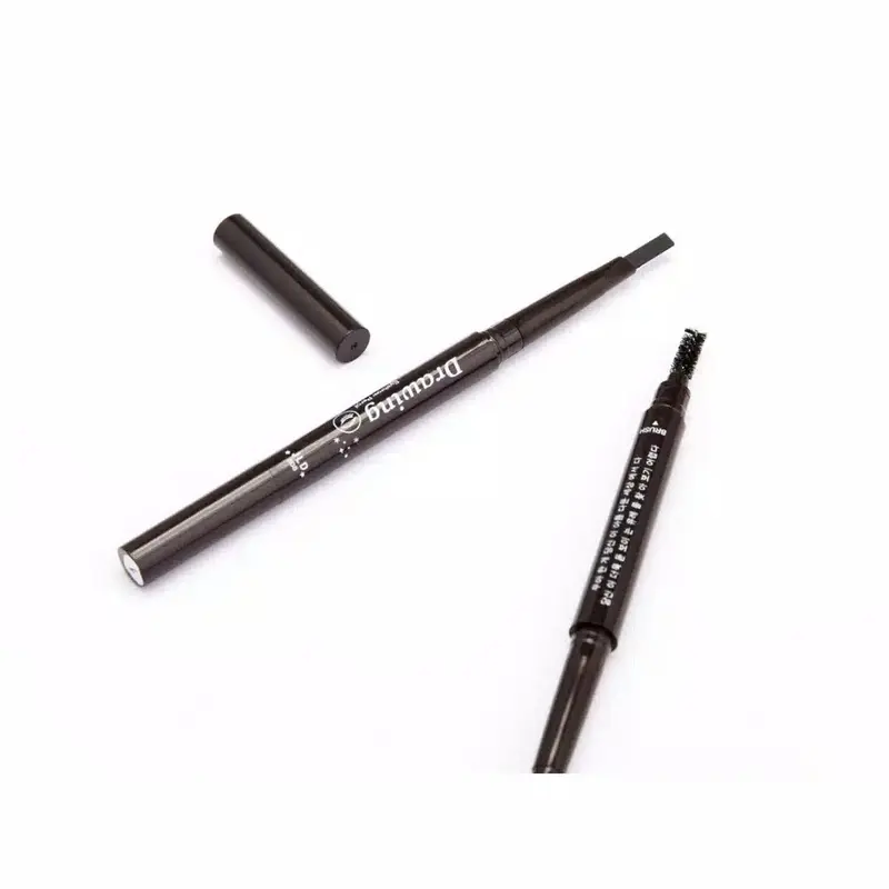PENSIL ALIS 2 in 1 anti air EYEBROW PENCIL waterproof Putar otomatis dengan sikat alis PROMO !!! 0