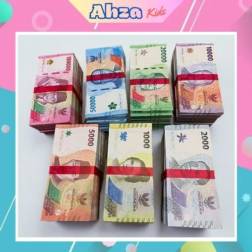 100 Lembar Uang Kertas Mainan Terbaru/Uang Monopoli