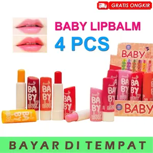 ( 4 PCS ) LIPBALM BABY GERALDY 4 WARNA TERLARISSS Bibir Vitamin