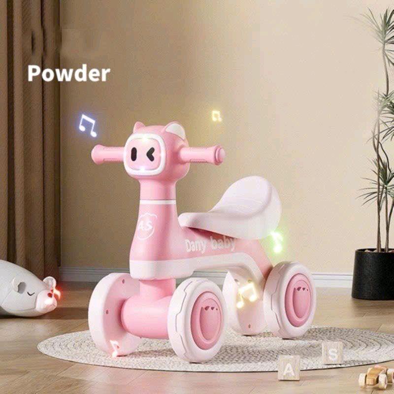 Dany Baby Xe Chòi Mèo Nháy Mắt Có Đèn Nhạc Xe Dành Cho Bé Từ 1-3 Tuổi Vành Bánh Nhựa Đúc Lốp Mềm Chống Đâm Thủng Tay Lái Dễ Dàng Điều Chỉnh 135 Độ