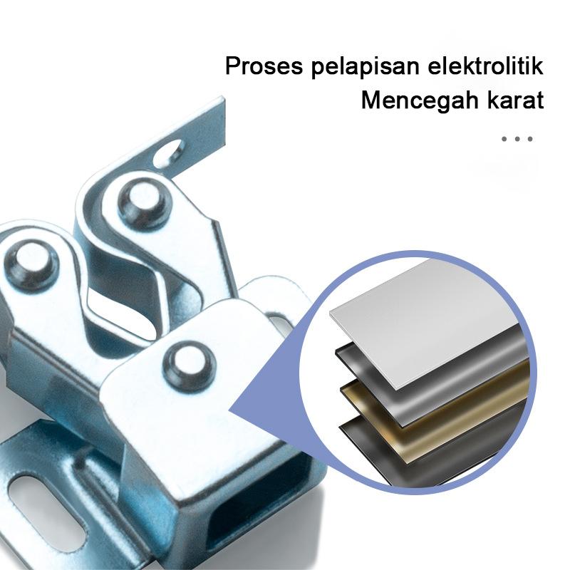 Product Introduction of Cản Cửa Trượt Tủ Quần Áo, Bộ 4 Miếng, Miếng Đệm Bằng Thép Không Gỉ, Phụ Kiện Gia Đình, Vật Liệu Màu Bạc ZQ 8