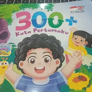 Buku 300 Kata Pertamaku Bilingual PAUD Indonesia Inggris Audio Interaktif  Buku PAUD TK Usia 3 Tahun