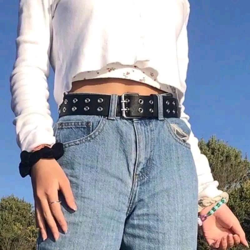 Ringbelt Hitam 2 Lubang Kekinian 0