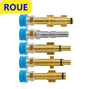 Pressure Washer Male Adapter 1/4" Quick Release Connector Nozzle For Karcher Nilfisk Black Decker Bosch Parkside Cleaning Machin - Pivoting Coupler