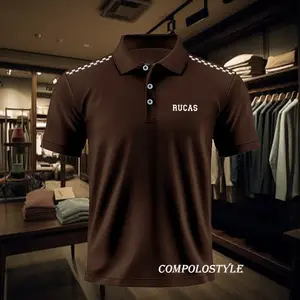 Kaos Polo Unisex Bahan Katun Premium Desain Elegan Logo Rucas Garis Bahu Putih Kualitas Premium Unisex COD Tersedia Promo Eksklusif workwear warna hitam unfinished xl kaus polo cowo