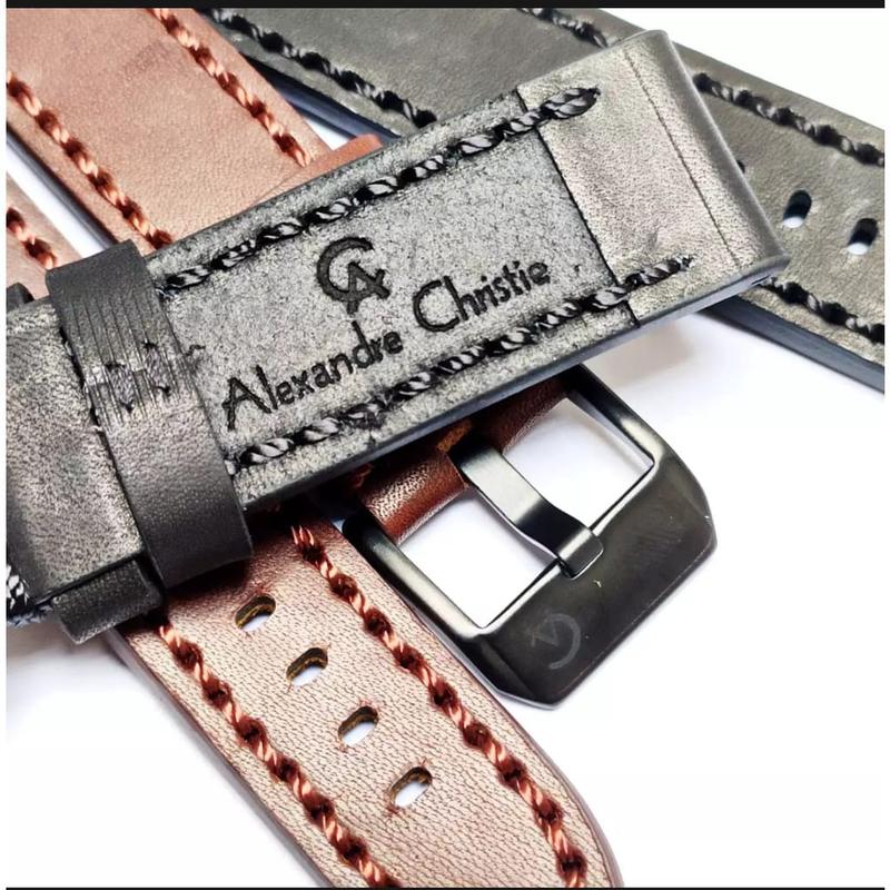 Tali Jam Tangan Kulit Alexandre Christie Original, Strap Jam Kulit Alexandre Christie Original 0