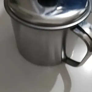 Wadah Minyak goreng Tempat Bekas Minyak Goreng Stainless Steel Oil Pot Tempat Minyak Goreng Bekas