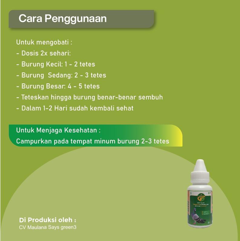 Suplemen herbal agar burung tetap sehat dan kuat - Flow Bird Segala ukuran 2