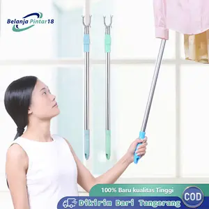 Tongkat Jemur Pakaian Clothesline Pole Tongkat Hanger Baju Stainless Panjang 88 - 145 cm