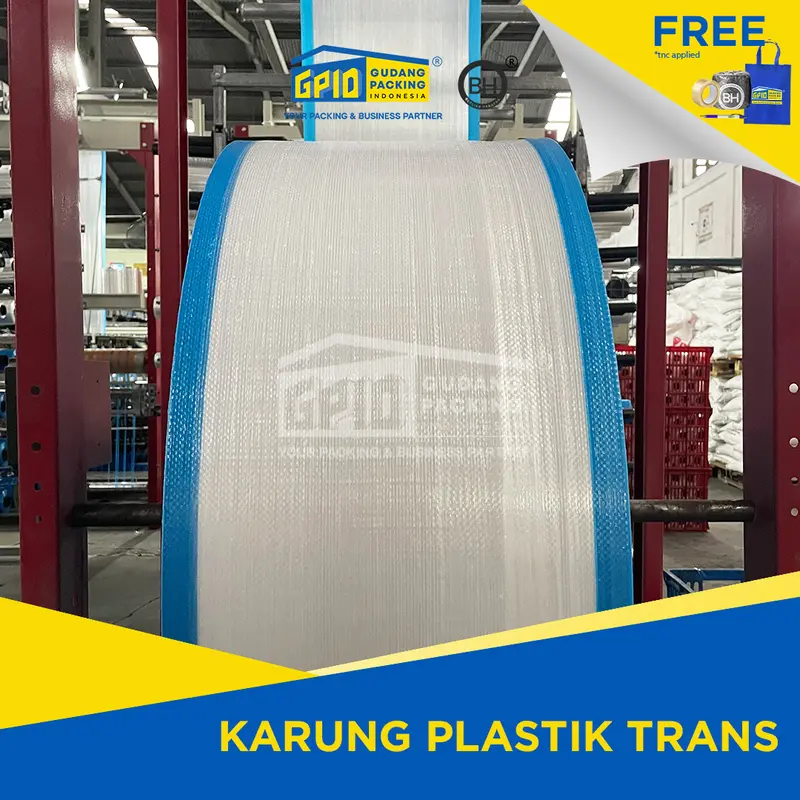 Karung Plastik Transparan ukuran Beras 10Kg 35x55 (ISI 100 LBR) 2