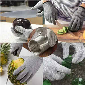 Sarung tangan pengaman anti-pisau layar sentuh bersertifikasi CE untuk keamanan pangan