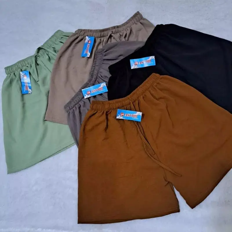YES Paket Hemat 100ribu 7pcs Celana Hotpants Pendek Crinkle Airflow 2