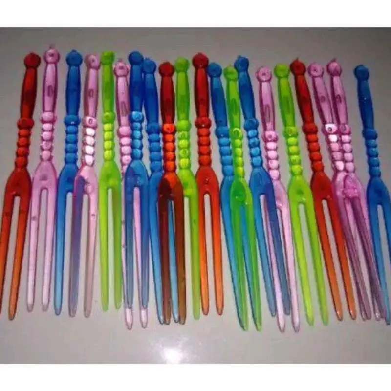 garpu plastik isi 24 pcs garpu tart garpu kue ulang tahun