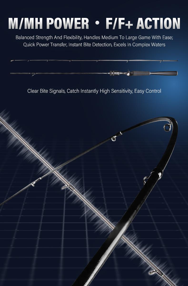 [OFFICIAL] SeaHunter U-Line borneo 1.8M M/MH Joran Pancing,Fuji Ring Keramik,ujung joran serat karbon padat,teknologi anyaman silang 24T+30T,pegangan dan dudukan reel serat karbon,cocok untuk memancing dengan umpan mikro,Spinning/Baitcasting Fishing Rod