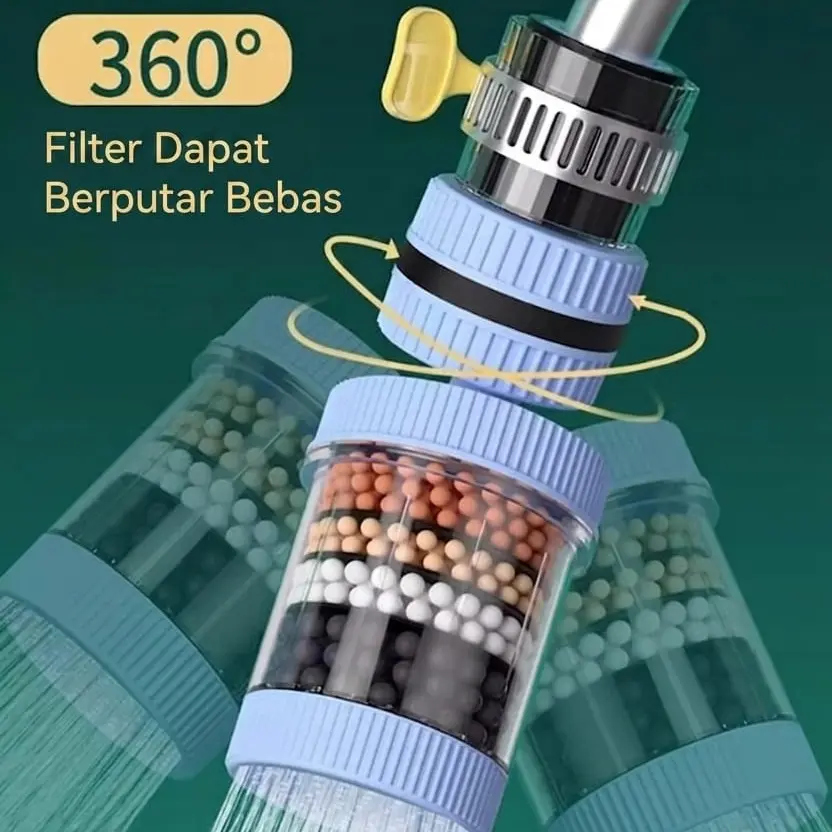Saringan air kran Filter kran air 6 LAYER / Water filter 360 derajat