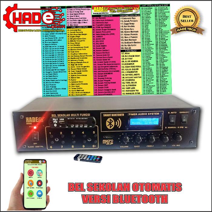 Gambar Bel Sekolah / pabrik Manual Dan Otomatis Versi Bluetooth Plus Mic dari Cv.Hadetech Berkah Kab. Garut Tokopedia