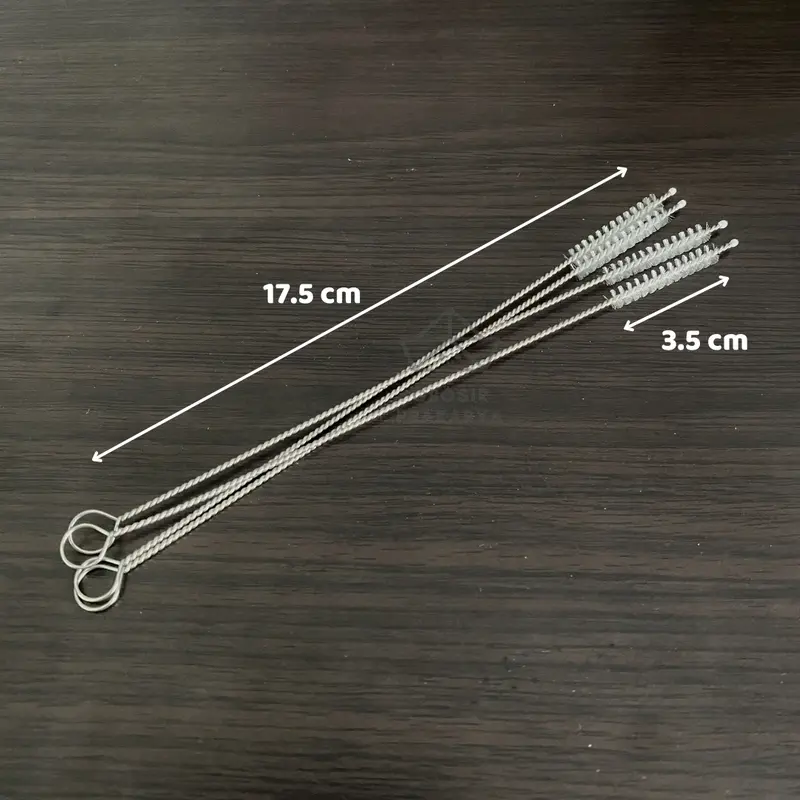 Sedotan Stainless SATUAN Pipet Besi Ramah Lingkungan Mudah Dibersihkan Dapat Dipakai Berulang Silver Peralatan Makan Reusable Tahan Suhu Tinggi Perlengkapan Rumah Warna Sedot Murah Termurah Pipet Straw ECERAN Ecofriendly 3