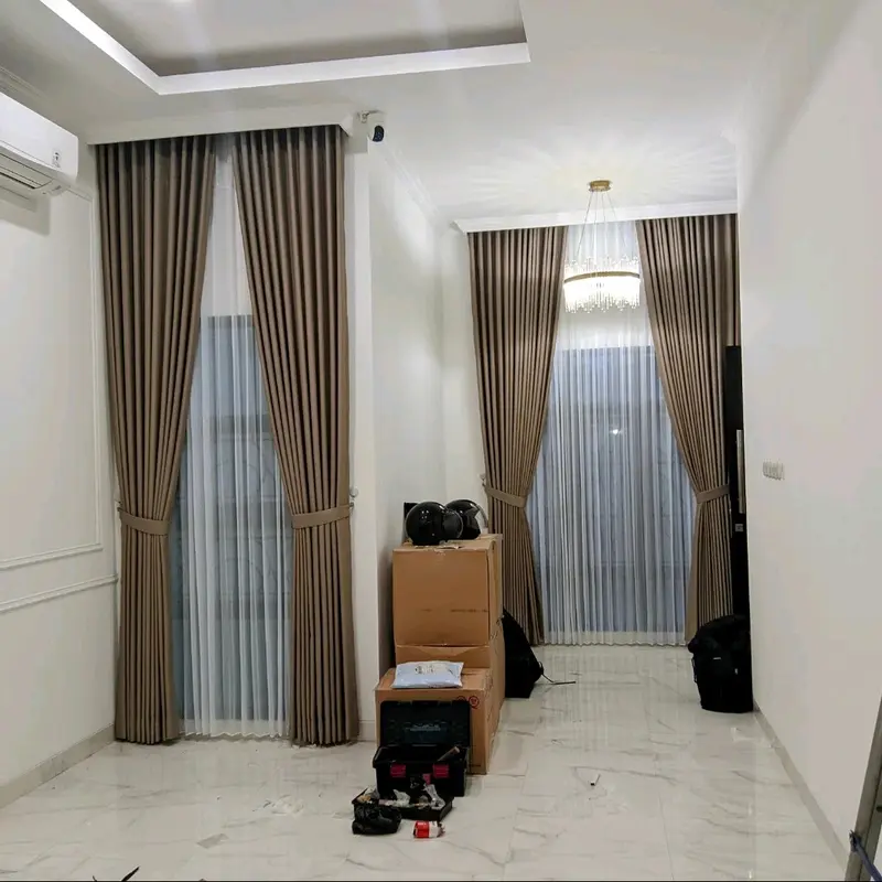 Gorden Blackout Polos Gorden Minimalis Gorden jendela pintu 0