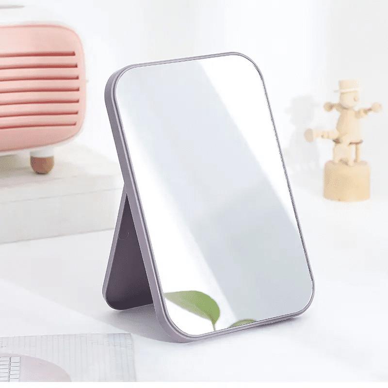 CERMIN LIPAT PERSEGI PORTABLE / STANDING BEAUTY MIRROR KACA DUDUK UNTUK RIAS MAKEUP WAJAH 7