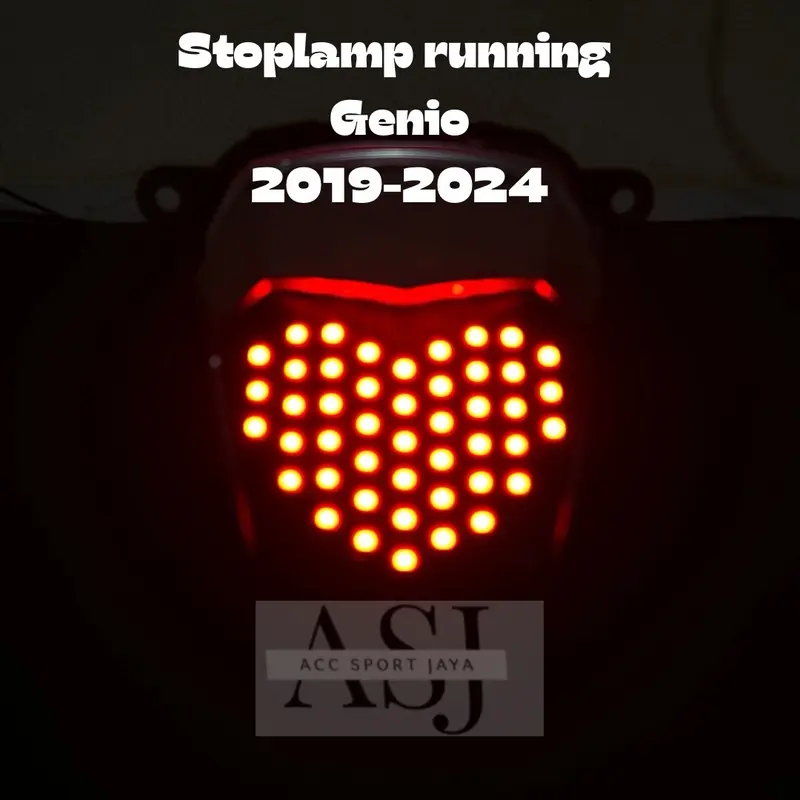 ￼stoplamp lampu running belakang love genio 8 mode kedip otomatis 0