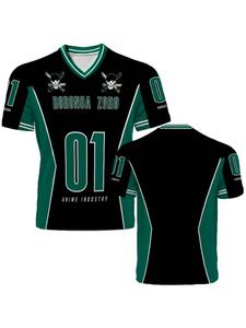 Camiseta de anime tipo jersey “One Piece” Zoro, oversize, moda Y2K casual deportiva, verano 2026, para hombres y mujeres