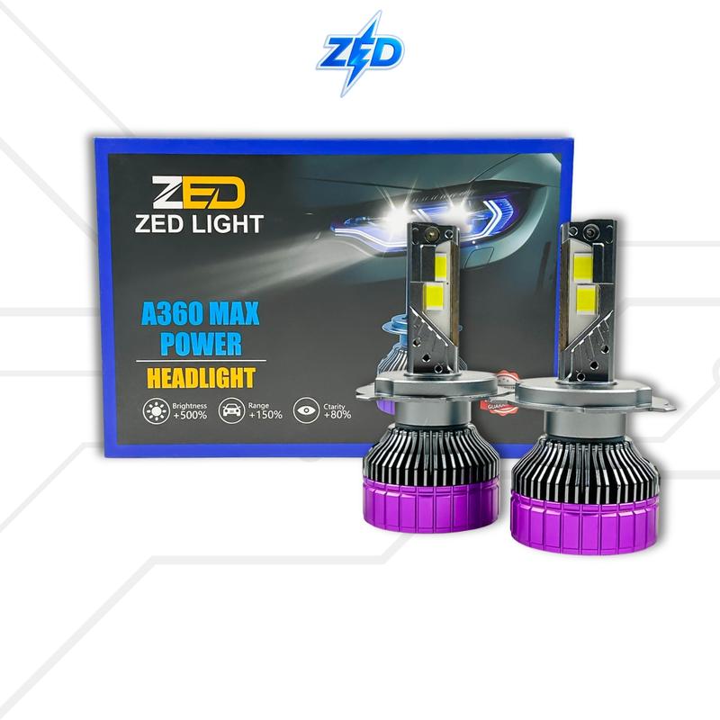 Siêu Đèn Pha LED A360 ZED LIGHT - Công Suất Siêu Mạnh Mẽ 180W - Cos Rộng Pha Chiếu Xa 200m - Chuyên Lắp Oto SUV Bán Tải Xe Tải Container ... - Bảo Hành 36 Tháng