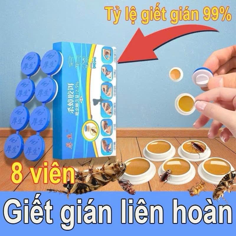 Viên Diệt Gián Sinh Học Hộp 8 Viên An Toàn Hiệu Quả Cho Người Và Vật Nuôi Nhang Đồ Vệ Sinh Nhà Cửa vien diet gian