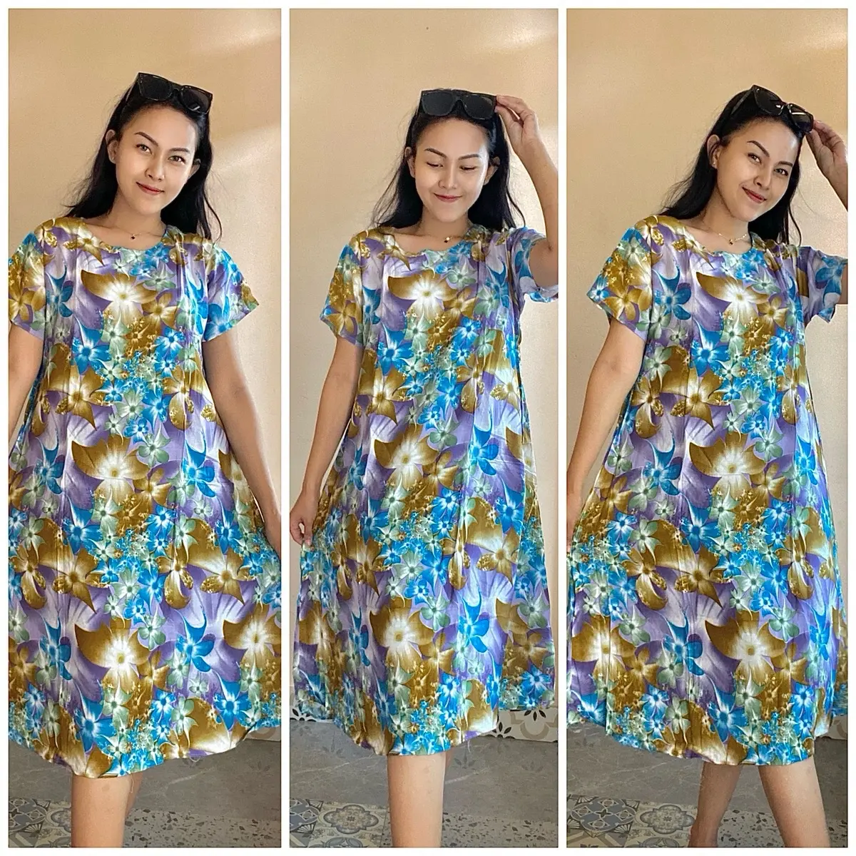 DASTER JULIA SUPER ELEGAN BAHAN RAYON Bunga