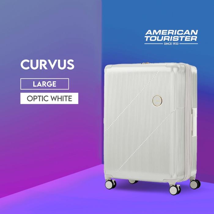 Gambar American Tourister Koper Hardcase Curvus Large 28 Inch TSA - Optic White dari AmericanTourister Kota Tangerang Tokopedia