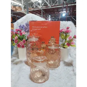 Toples set love 3in1 full kaca tebal free boxper1pcs