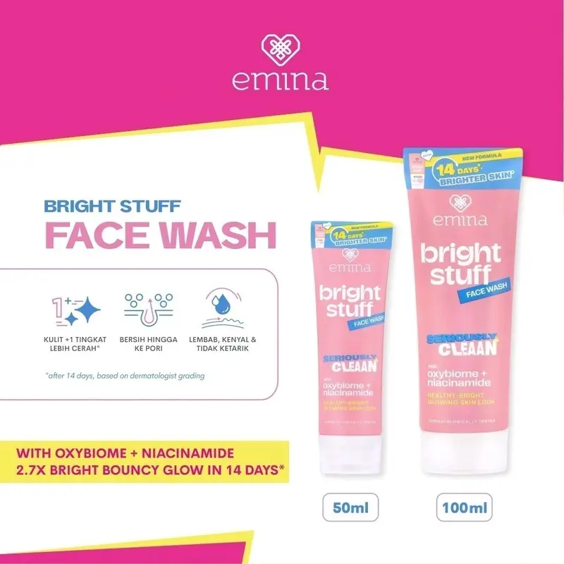 Emina Face Wash Bright Stuff 50ml 0