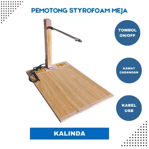 Alat Potong Styrofoam Meja Ukuran 20 CM x 30 CM Dilengkapi Lampu Indikator On/Off Free Kawat Neklein disetiap pembelian