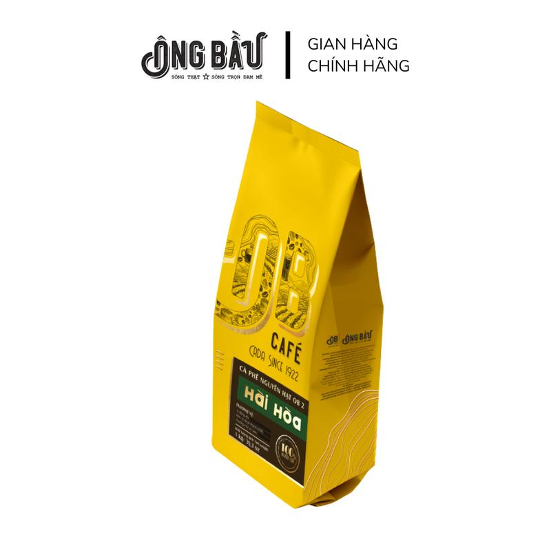 Cà phê nguyên hạt OB2 túi 1kg - gu Hài Hòa - Cà Phê Ông Bầu