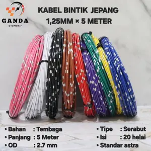 KABEL Bintik / KABEL Body / KABEL Otomotif Mobil / Motor 1.25 mm × 5M