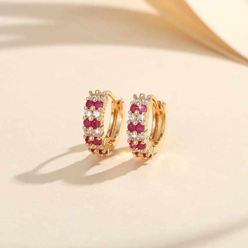 Bông Tai độc đáo Hở Zircon, Giá Cả Phải Chăng, Phong Cách Sang Trọng 2