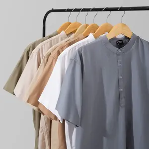 BYBLANK Dubai Kemeja Koko Lengan Pendek - Kemeja Linen Premium