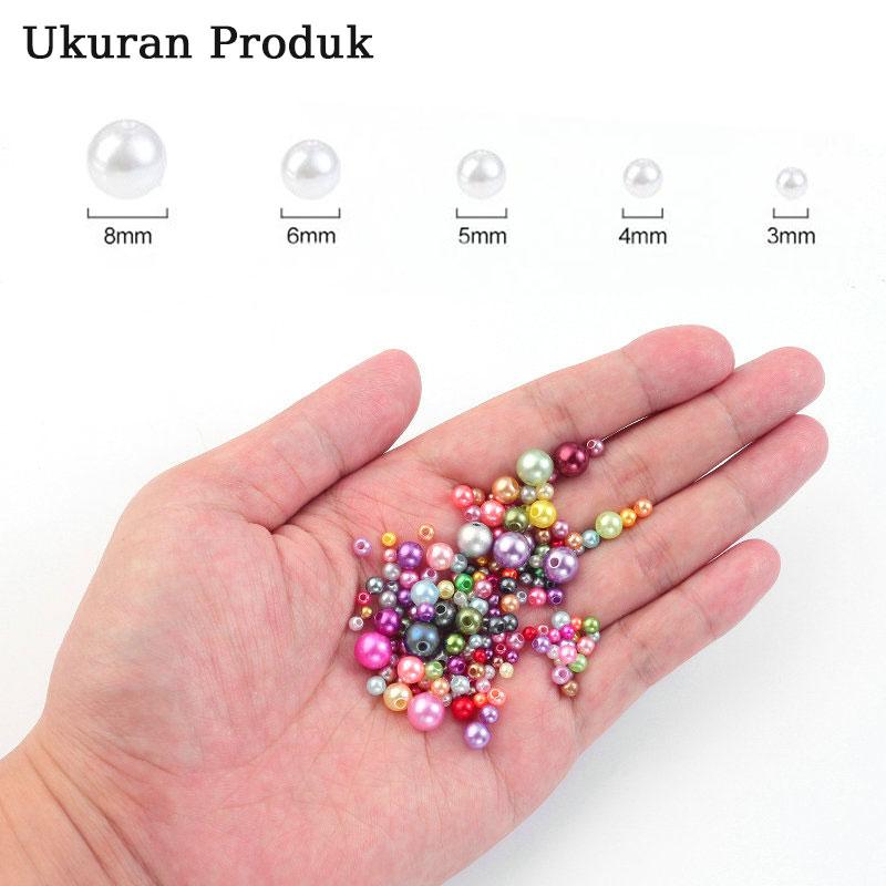 QIAO – Mix Size DIY Craft Beads 1000 pcs | Bahan Aksesoris untuk Gelang, Kalung & Dekorasi