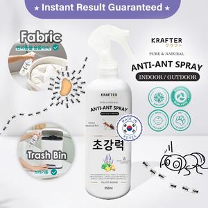 Krafter - Natural Anti-Ant Spray 350ml l Ants Off- Repellent Spray l Instant Kill Highly Effective l Eliminate and Repel ants