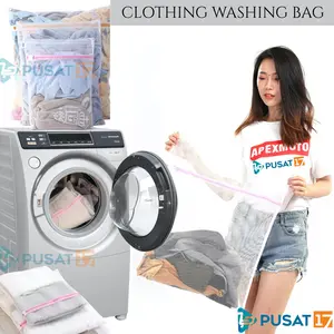 PUSAT17 LAUNDRY BAG NET TAS PENCUCI PAKAIAN BAJU KOTOR / KANTONG JARING MESIN CUCI TRAVEL BAG LAUNDRY