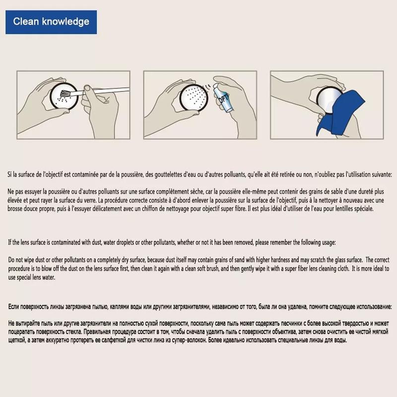 Svbony Professional Lens Cleaning 3 piece Set Lens Dust Blower Cleaning Cloth Lens Brush for Camera Monocular Astronomy Telescope Filter 4