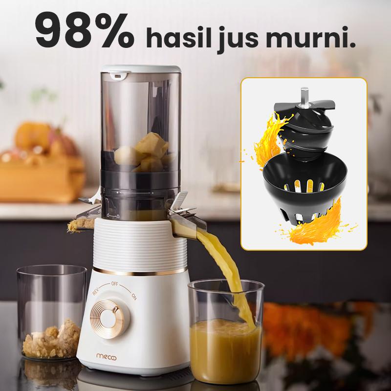 Mecoo Aesthetic Slow Juicer Extra Big Mouth Pengektrak Buah 8