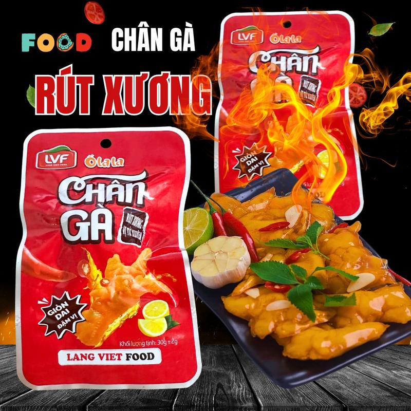 Combo 30 Chân gà rút xương Ố La La 30g giòn sừn sựt