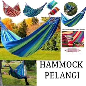 Hammock pelangi ukuran jumbo bagus kuat NICE