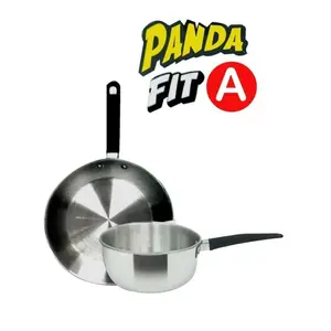 Maspion Panda Fit A Set Wajan penggorengan Sauce Pan 16 CM & Fry Pan 20 CM