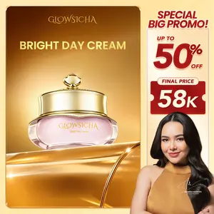 [BPOM] Glowsicha Bright Day Cream - Krim Siang Dengan Niacinamide, Pearl Extract dan UV Filter untuk Meningkatkan, Meratakan dan Mencerahkan Kulit Wajah dengan Instant